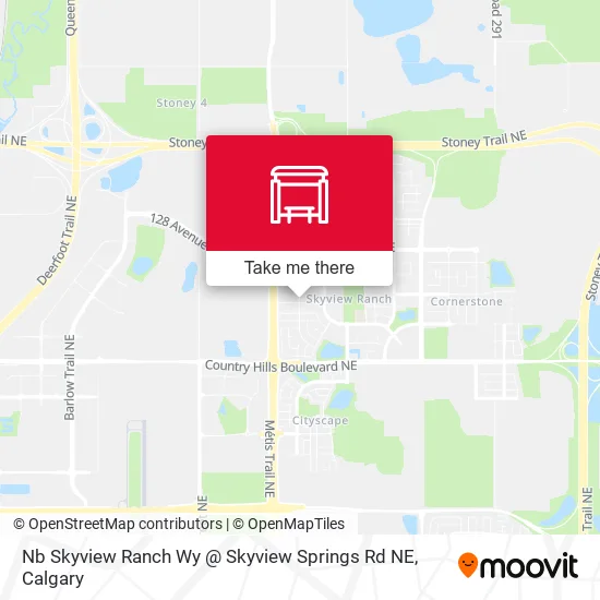Nb Skyview Ranch Wy @ Skyview Springs Rd NE map