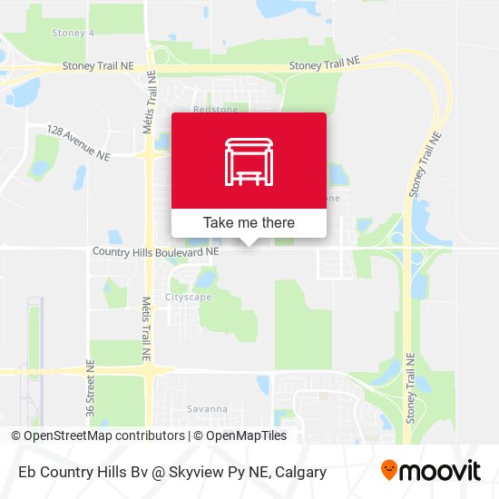 Eb Country Hills Bv @ Skyview Py NE map