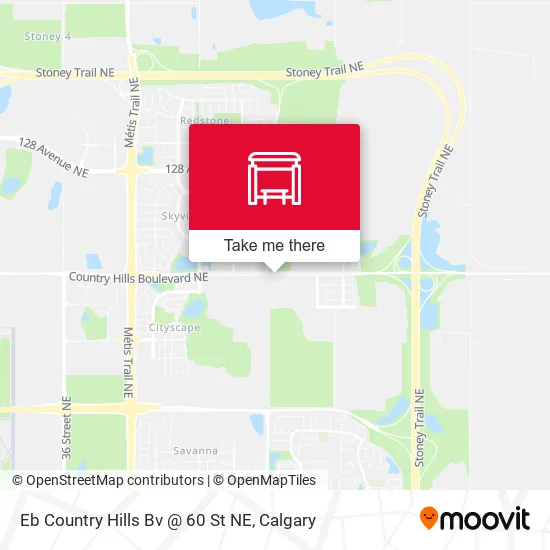Eb Country Hills Bv @ 60 St NE map