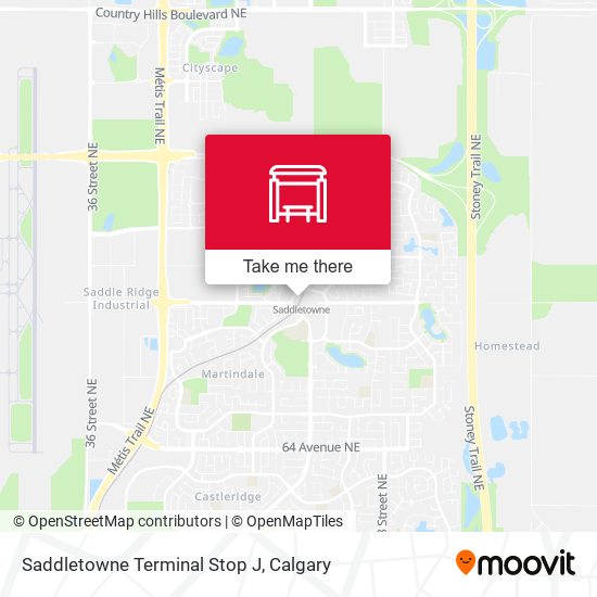 Saddletowne Terminal Stop J map