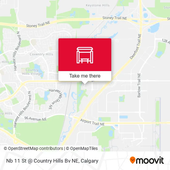 Nb 11 St @ Country Hills Bv NE map