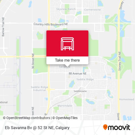 Eb Savanna Bv @ 52 St NE map