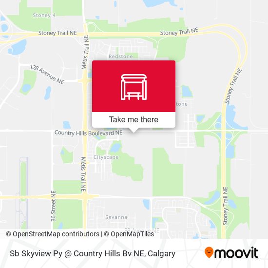 Sb Skyview Py @ Country Hills Bv NE map