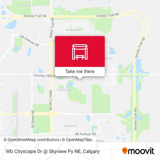 Wb Cityscape Dr @ Skyview Py NE map