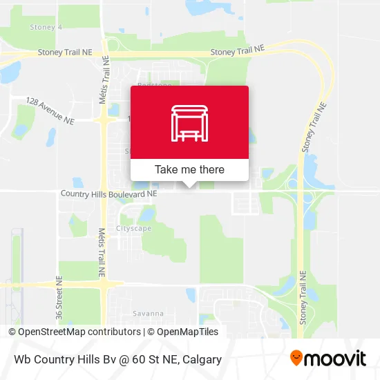 Wb Country Hills Bv @ 60 St NE map