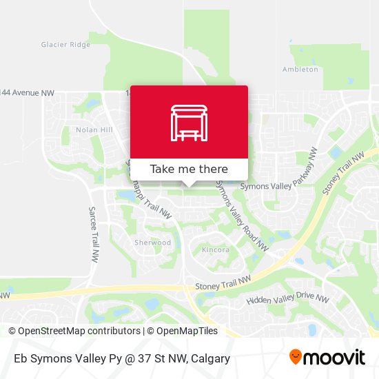 Eb Symons Valley Py @ 37 St NW map