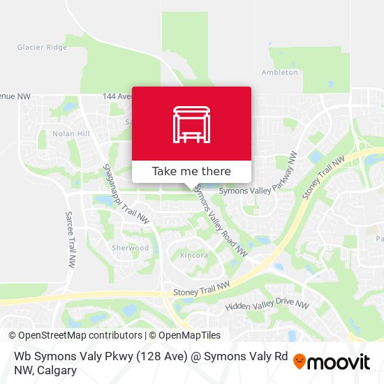 Wb Symons Valy Pkwy (128 Ave) @ Symons Valy Rd NW plan