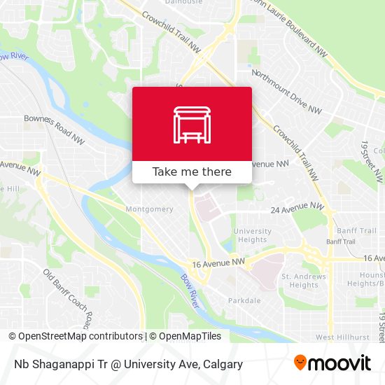 Nb Shaganappi Tr @ University Ave plan
