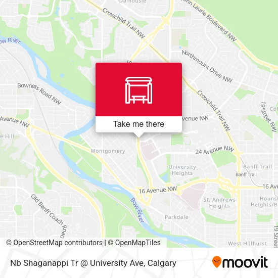 Nb Shaganappi Tr @ University Ave plan