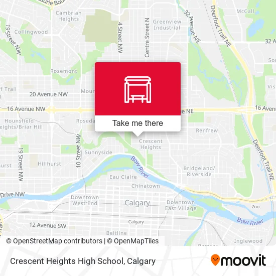 Crescent Heights High School map