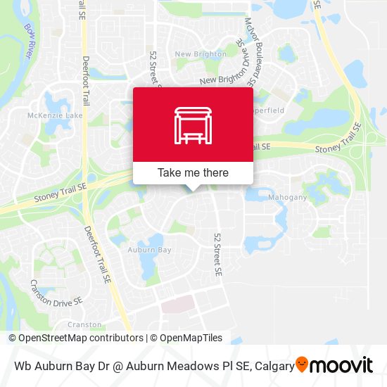 Wb Auburn Bay Dr @ Auburn Meadows Pl SE map