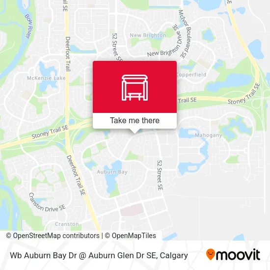 Wb Auburn Bay Dr @ Auburn Glen Dr SE map