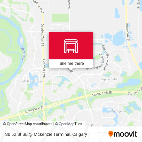 Sb 52 St SE @ Mckenzie Terminal map