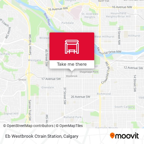 Eb Westbrook Ctrain Station map