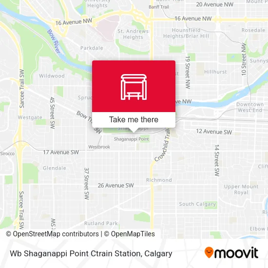 Wb Shaganappi Point Ctrain Station plan