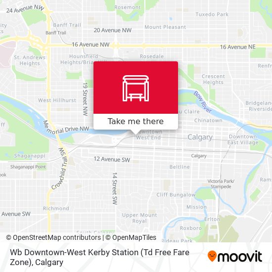 Wb Downtown-West Kerby Station (Td Free Fare Zone) plan