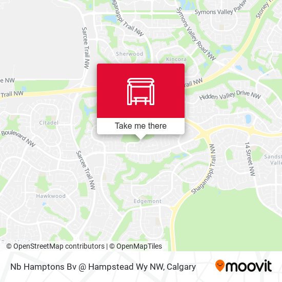 Nb  Hamptons Bv @ Hampstead Wy NW map