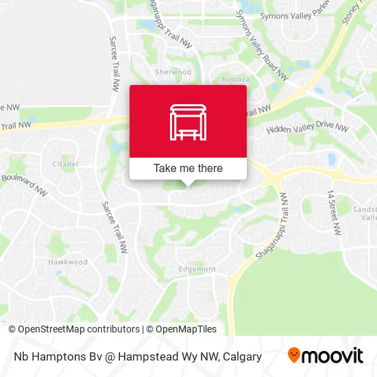 Nb  Hamptons Bv @ Hampstead Wy NW map