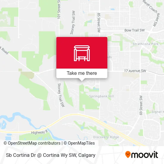 Sb Cortina Dr @ Cortina Wy SW plan