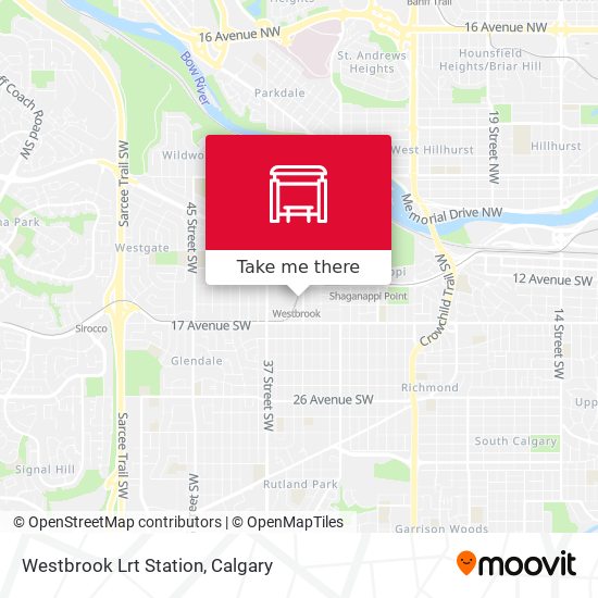 Westbrook Lrt Station map