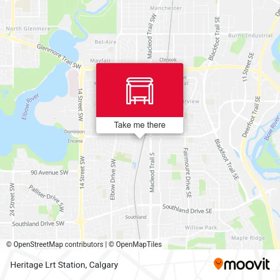 Heritage Lrt Station map