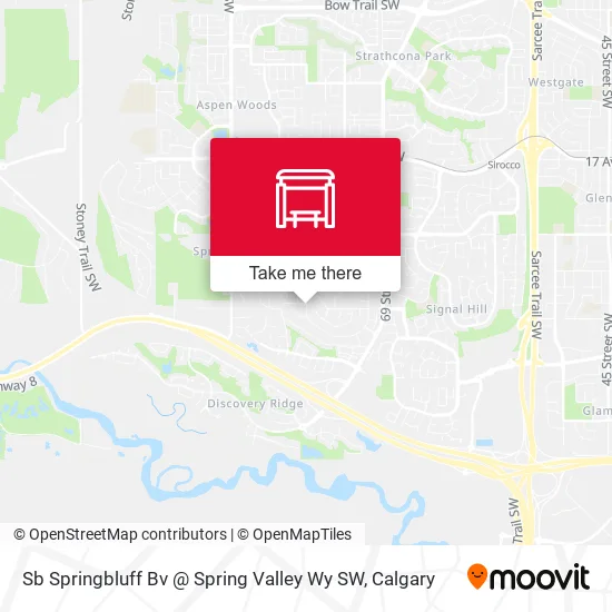 Sb Springbluff Bv @ Spring Valley Wy SW map