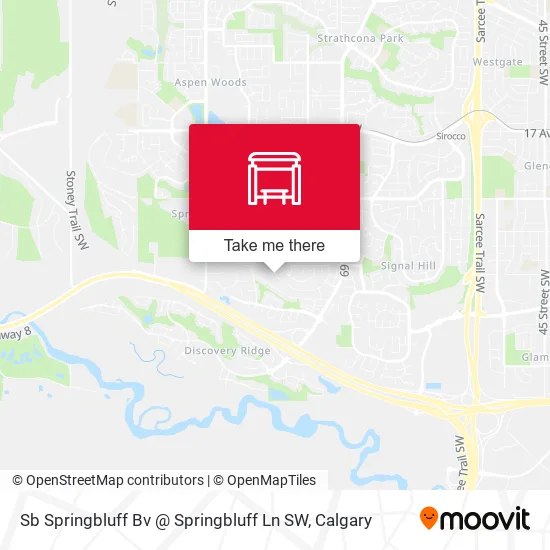 Sb Springbluff Bv @ Springbluff Ln SW map