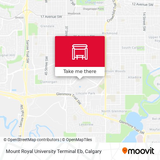 Mount Royal University Terminal Eb map