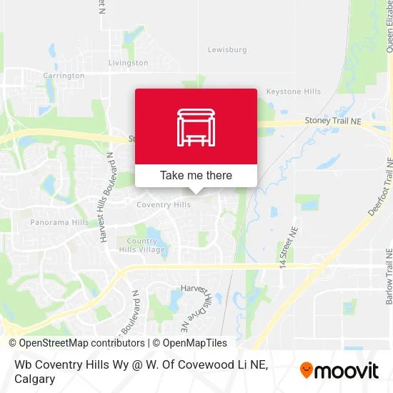 Wb Coventry Hills Wy @ W. Of Covewood Li NE map