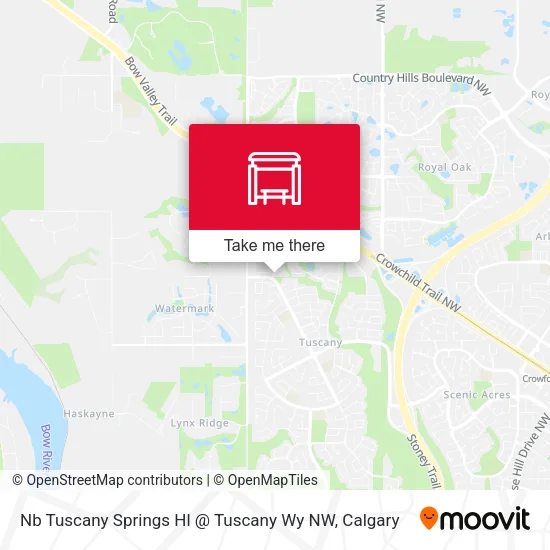 Nb Tuscany Springs Hl @ Tuscany Wy NW map