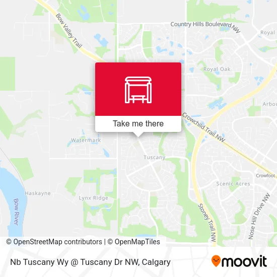 Nb Tuscany Wy @ Tuscany Dr NW map