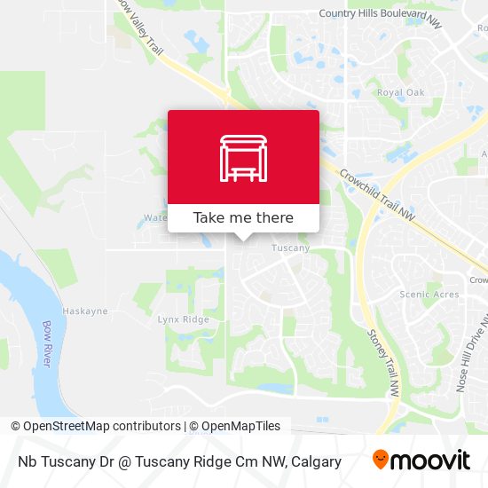 Nb Tuscany Dr @ Tuscany Ridge Cm NW map