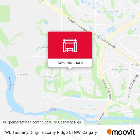 Wb Tuscany Dr @ Tuscany Ridge Cl NW map