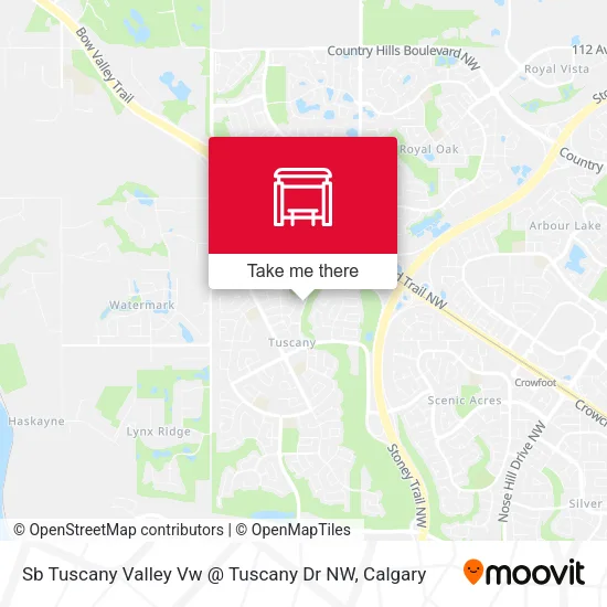 Sb Tuscany Valley Vw @ Tuscany  Dr NW map