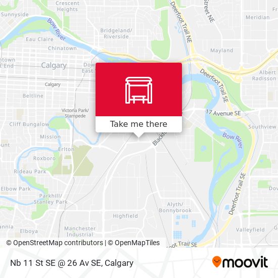 Nb 11 St SE @ 26 Av SE map