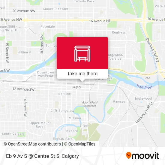 Eb 9 Av S @ Centre St S map