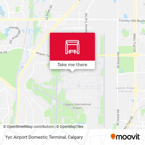 Yyc Airport Domestic Terminal map