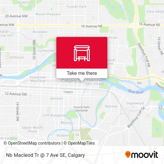 Nb Macleod Tr @ 7 Ave SE map