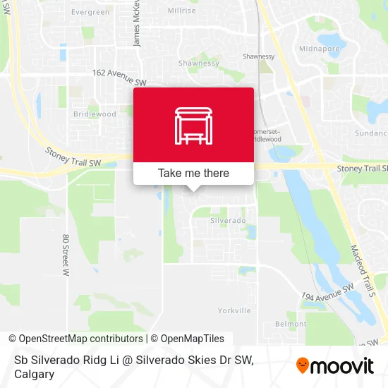 Sb Silverado Ridg Li @ Silverado Skies Dr SW map