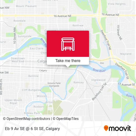 Eb 9 Av SE @ 6 St SE map