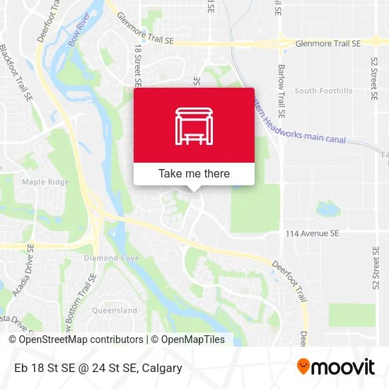 Eb 18 St SE @ 24 St SE map