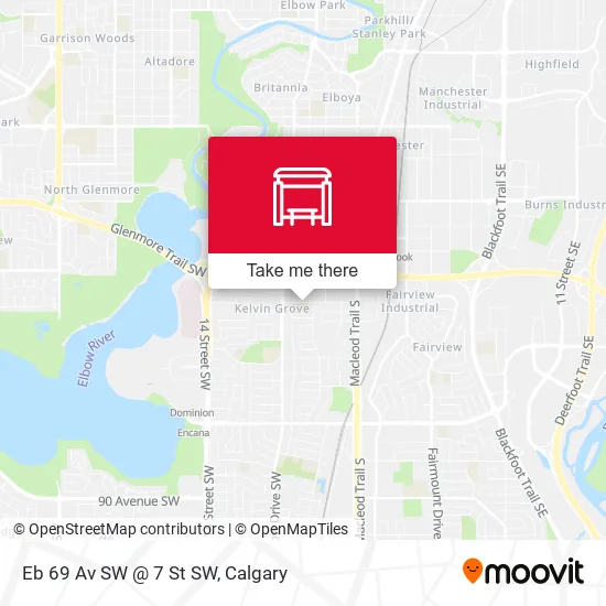 Eb 69 Av SW @ 7 St SW map