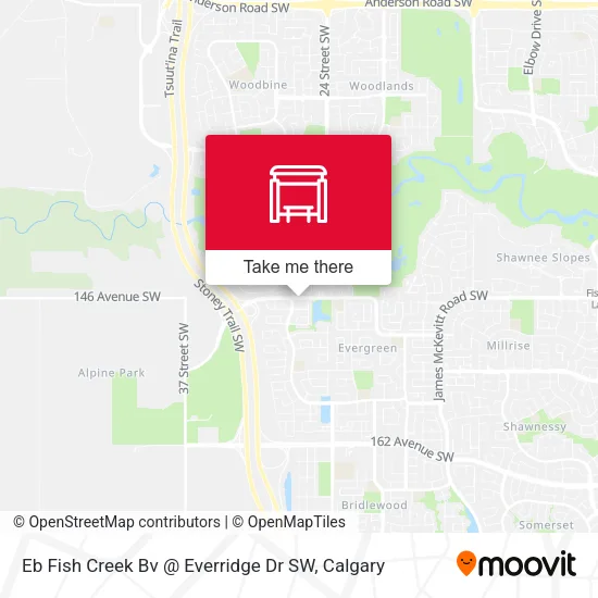 Eb  Fish Creek  Bv @ Everridge Dr SW map