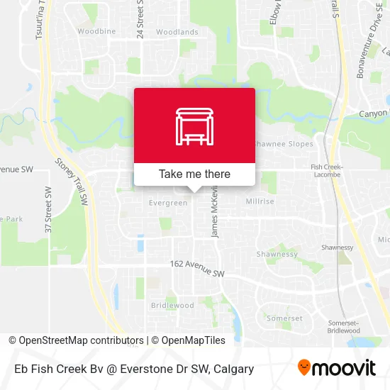 Eb Fish Creek Bv @ Everstone Dr SW map