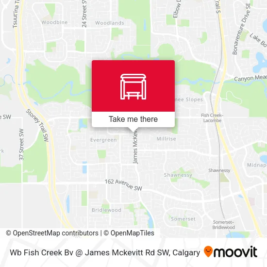 Wb Fish Creek Bv @ James Mckevitt  Rd SW map