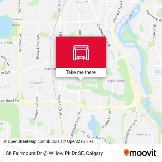 Sb Fairmount Dr @ Willow Pk Dr SE map
