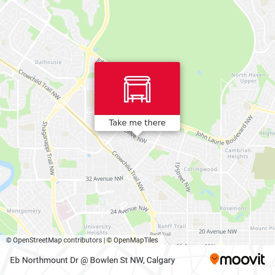 Eb Northmount Dr @ Bowlen St NW map