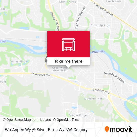 Wb Aspen Wy @ Silver Birch Wy NW map