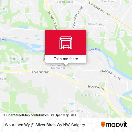 Wb Aspen Wy @ Silver Birch Wy NW map