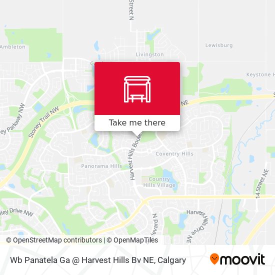 Wb Panatela Ga @ Harvest Hills Bv NE map